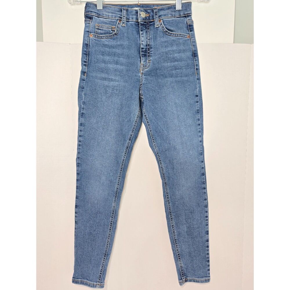 Topshop Jamie Skinny Ankle Jeans | Women's Size W26 | Blue Cropped Denim